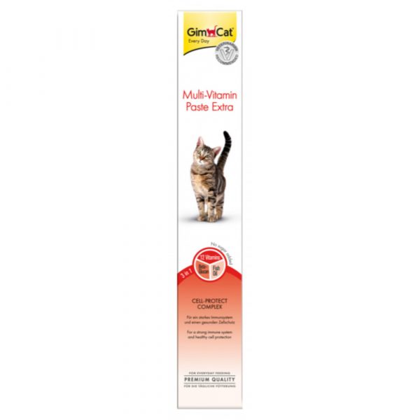 5x GimCat Multi-vitaminepasta Extra 100 gr