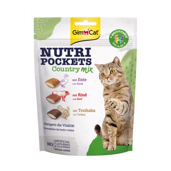 10x GimCat Nutri Pockets Country-Mix 150 gr