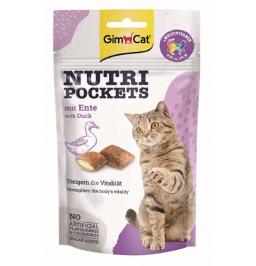 12x GimCat Nutri Pockets Eend 60 gr