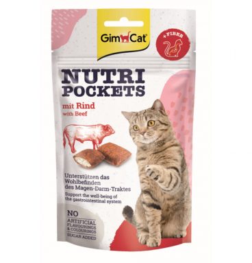 12x GimCat Nutri Pockets Rund 60 gr