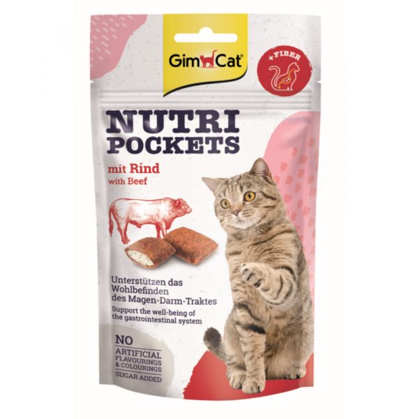 12x GimCat Nutri Pockets Rund 60 gr