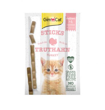 GimCat Sticks Kitten Kalkoen 3 stuks