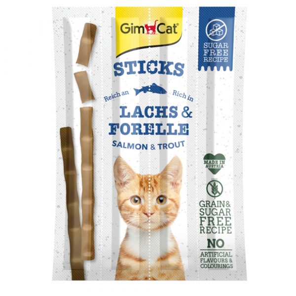 24x GimCat Sticks Zalm - Forel 4 stuks