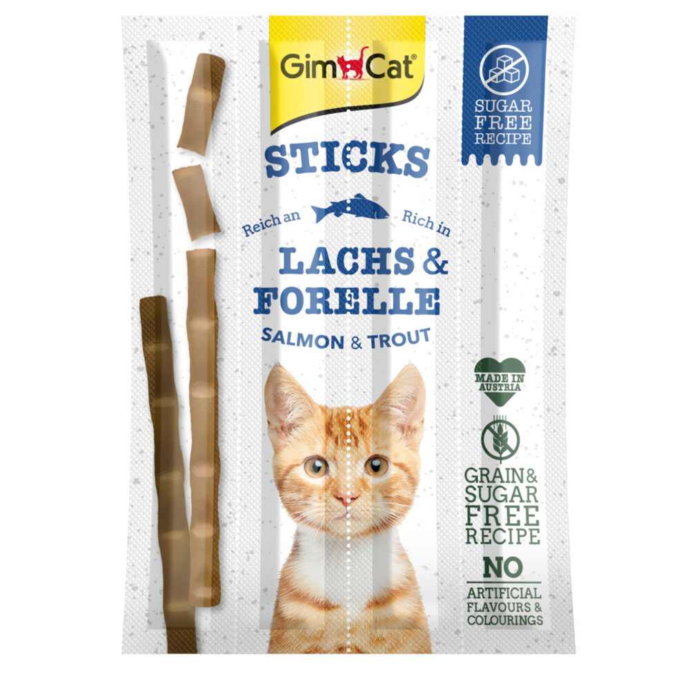 24x GimCat Sticks Zalm - Forel 4 stuks