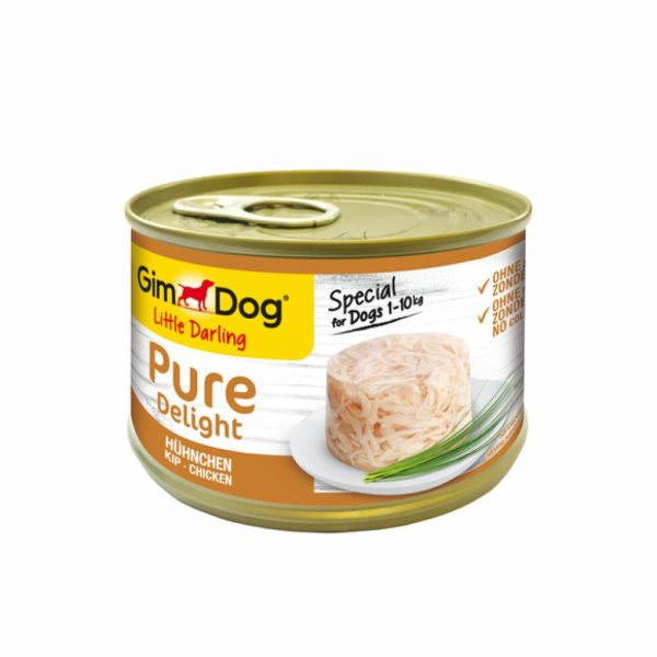 18x GimDog Little Darling Pure Delight Kip 150 gr