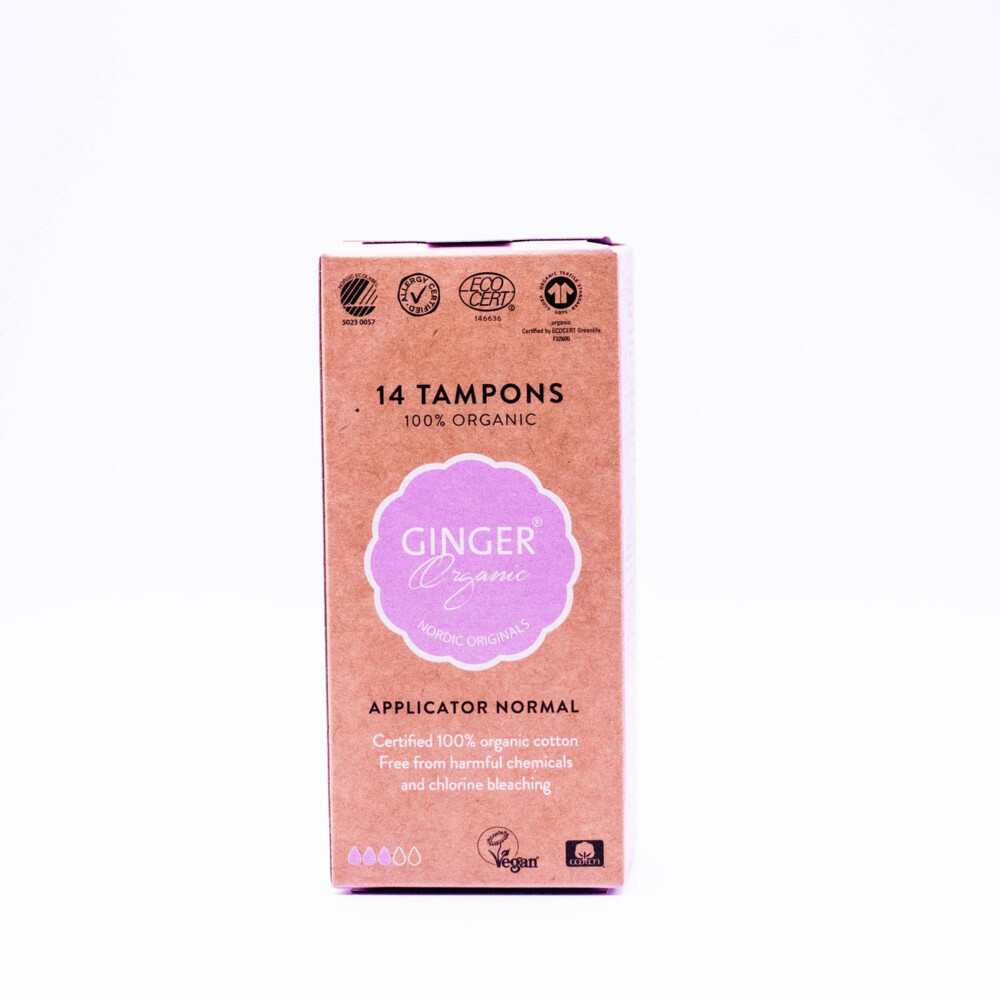 Ginger Organic Tampons Met Applicator Normaal 14 stuks