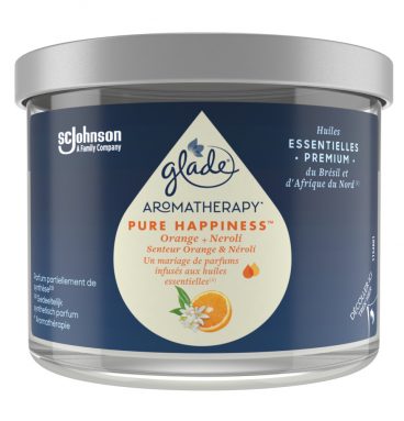 4x Glade Aromatherapy Geurkaars Pure Happiness 260 gr