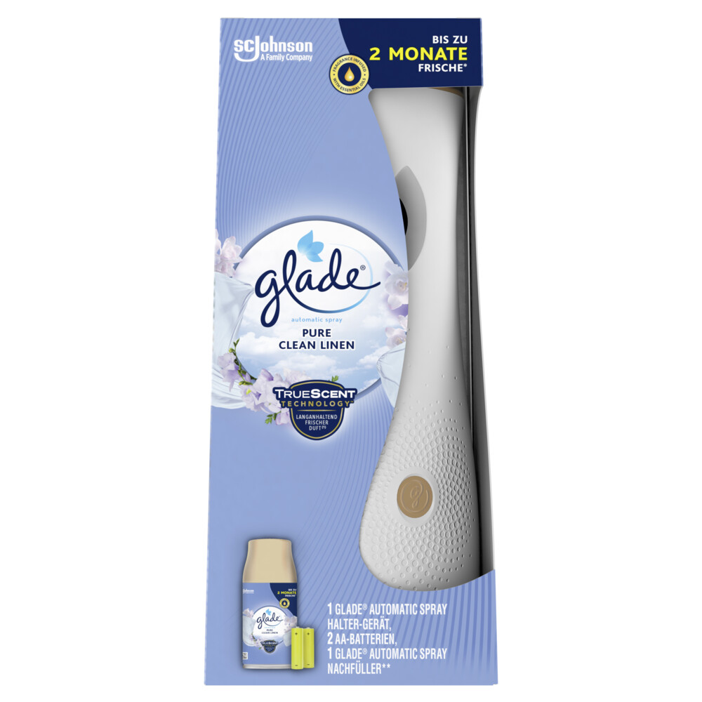 4x Glade Automatic Spray Pure Clean Linen 269 ml