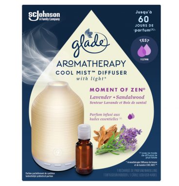 3x Glade Diffuser Aromatherapy Cool Mist Houder Moment Of Zen 1 set