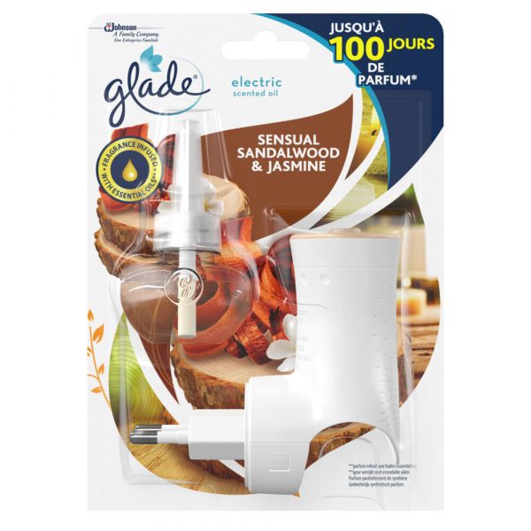 6x Glade Elektrische Geurverspreider Houder Sandalwood&Jasmine