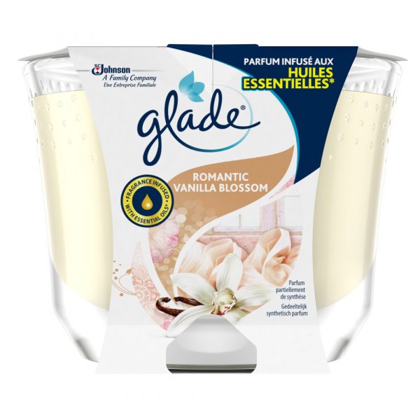 4x Glade Geurkaars Vanilla Blossom 224 gr