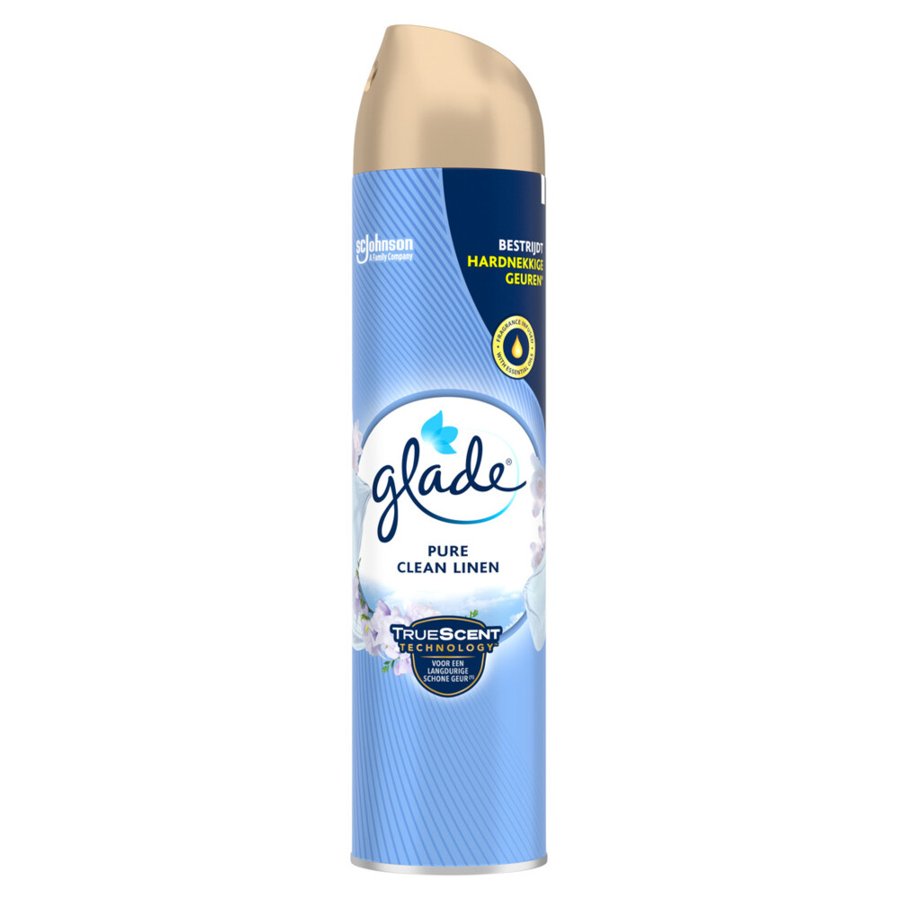 6x Glade Luchtverfrisser Spray Pure Clean Linen 300 ml