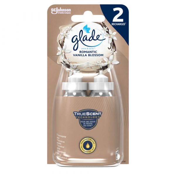 8x Glade Sense&Spray Romantic Vanilla Blossom 18 ml