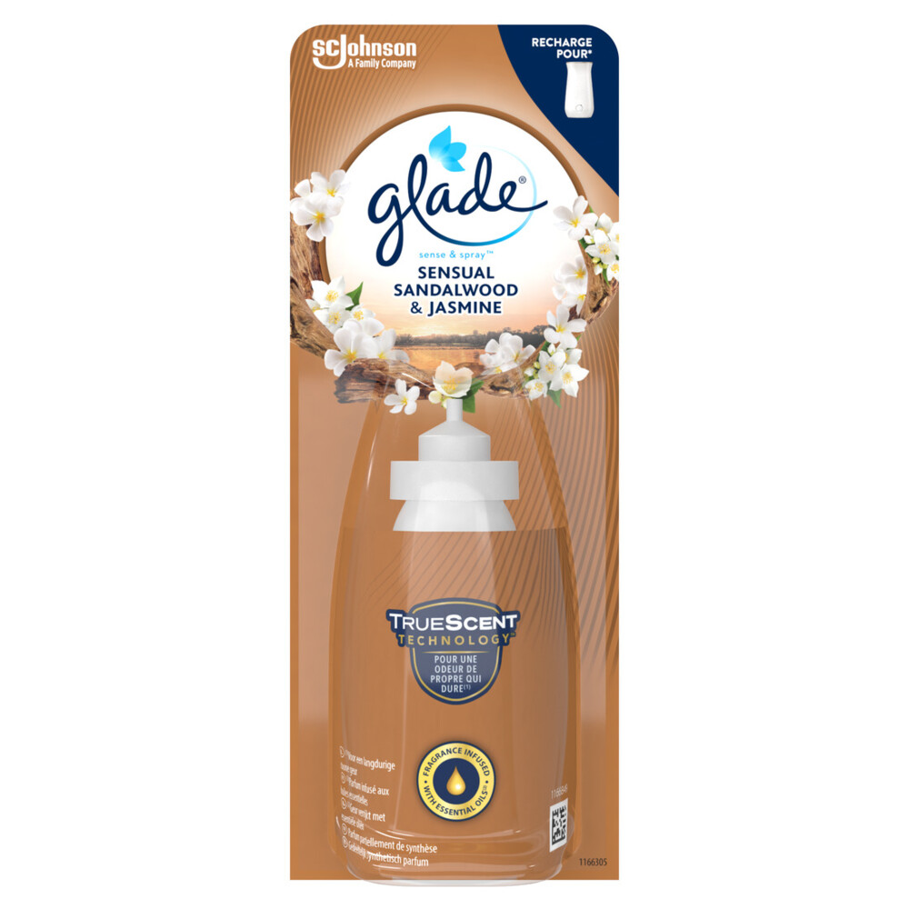 8x Glade Sense&Spray Sensual Sandalwood&Jasmine 18 ml