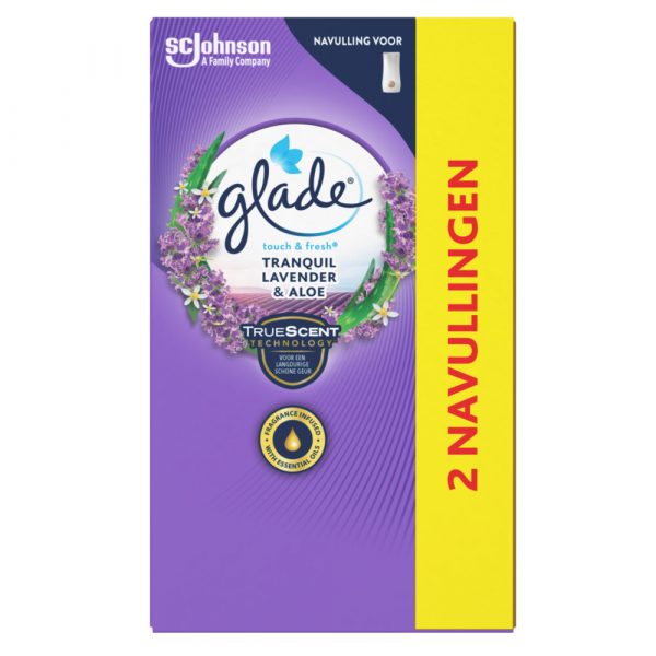 12x Glade Touch&Fresh Tranquil Lavender&Aloe 10 ml