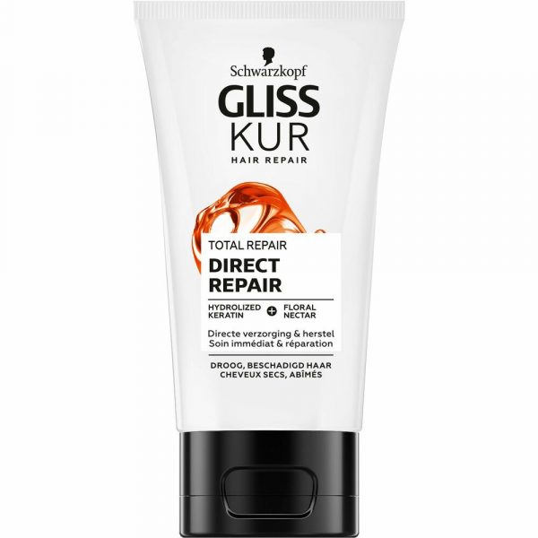 6x Gliss Kur Haarcreme Total Repair Direct Repair 150 ml