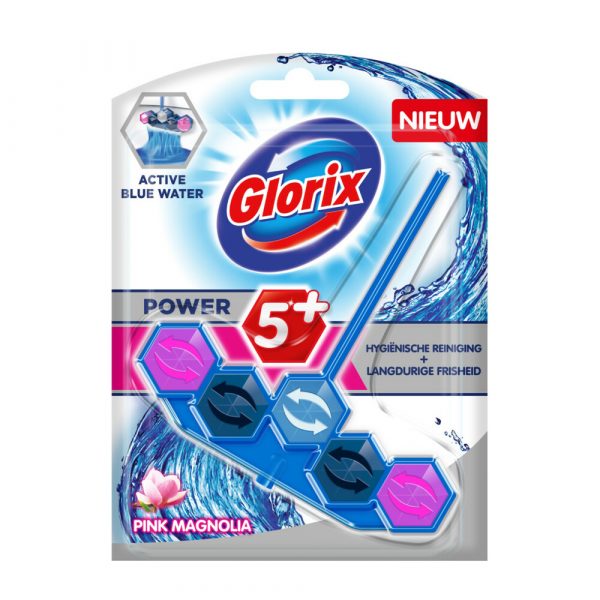 Glorix Toiletblok Blauw Water Pink Magnolia