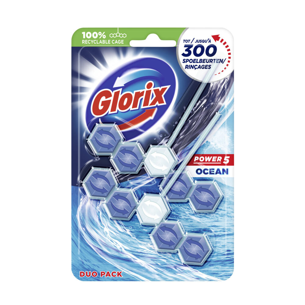 Glorix Toiletblok Ocean 2 stuks