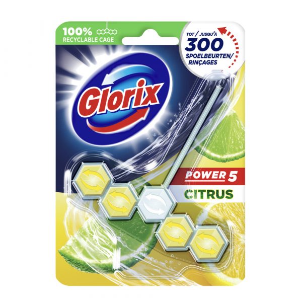 Glorix Toiletblok Power 5 Lemon