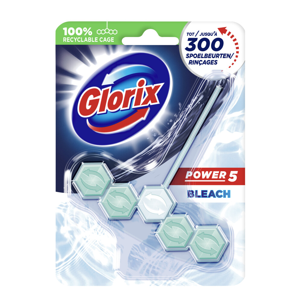 Glorix Toiletblok Power 5 Met Bleek