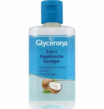 6x Glycerona 3-in-1 Hygiënische Handgel Kokos 100 ml