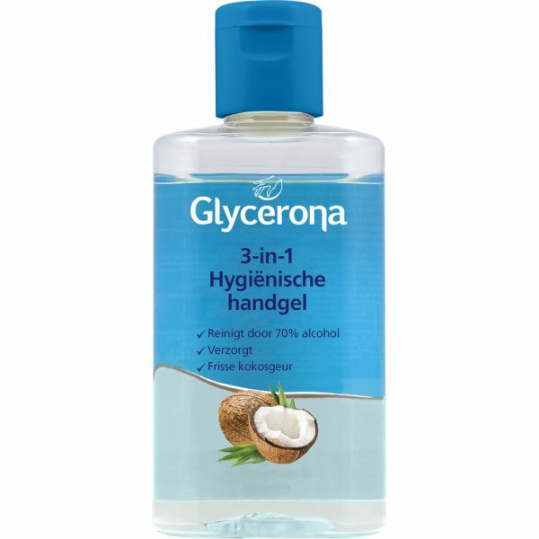 6x Glycerona 3-in-1 Hygiënische Handgel Kokos 100 ml