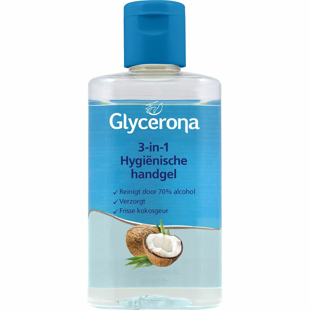 6x Glycerona 3-in-1 Hygiënische Handgel Kokos 100 ml