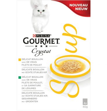 5x Gourmet Crystal Soup Kip 4 x 40 gr