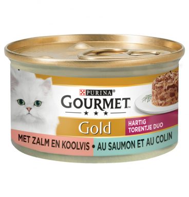 24x Gourmet Gold Blik Hartig Torentje Zalm 85 gr