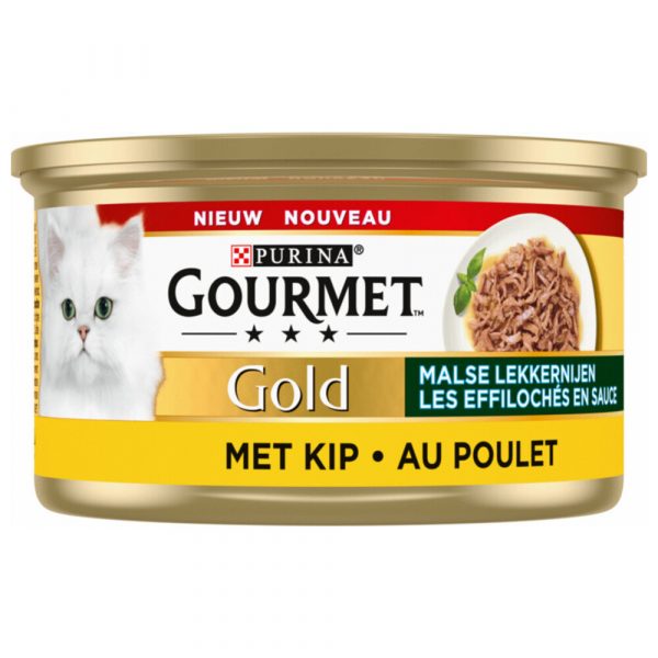 24x Gourmet Gold Blik Malse Lekkernijen Kip 85 Gram