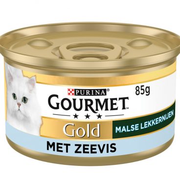 24x Gourmet Gold Blik Malse Lekkernijen Zeevis 85 gr