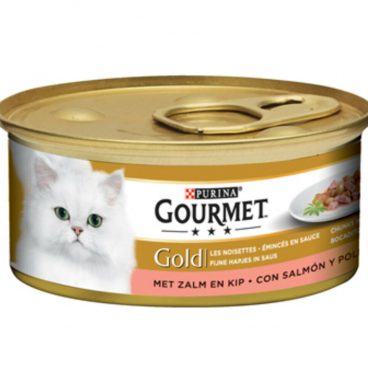 Gourmet Gold Fijne Hapjes Zalm - Kip 85 gr