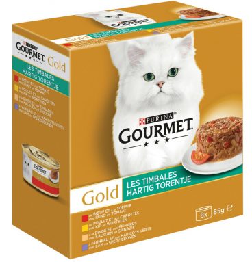 6x Gourmet Gold Hartig Torentje 8 x 85 gr