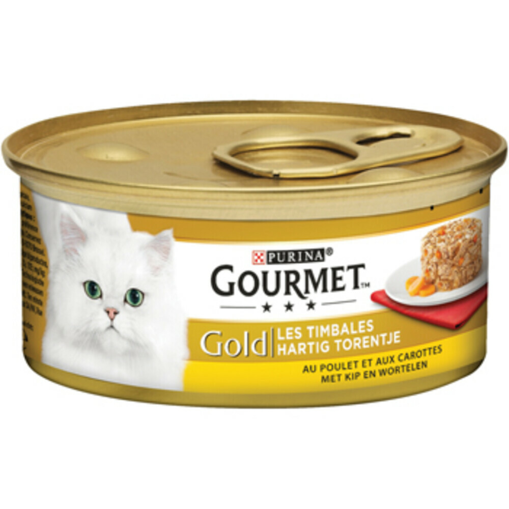 Gourmet Gold Hartig Torentje Kip - Wortel 85 gr