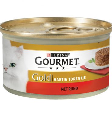 24x Gourmet Gold Hartig Torentje Rund 85 gr