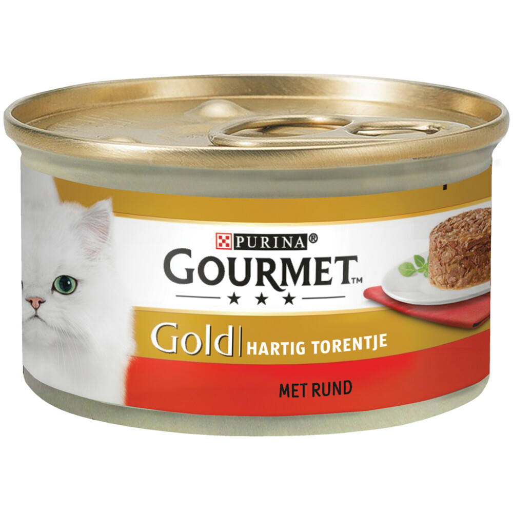 24x Gourmet Gold Hartig Torentje Rund 85 gr