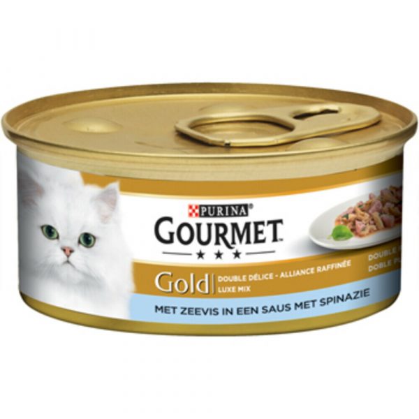 Gourmet Gold Luxe Mix Zeevis - Spinazie 85 gr