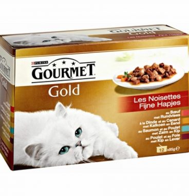 4x Gourmet Gold Multipack Fijne Hapjes Rood 12 x 85 gr