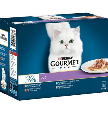 4x Gourmet Perle Duo Rund - Kip 12 x 85 gr