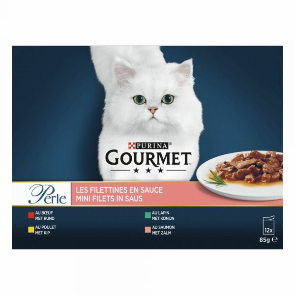 4x Gourmet Perle Mini Filets Multipack Classic in Saus 12 x 85 gr