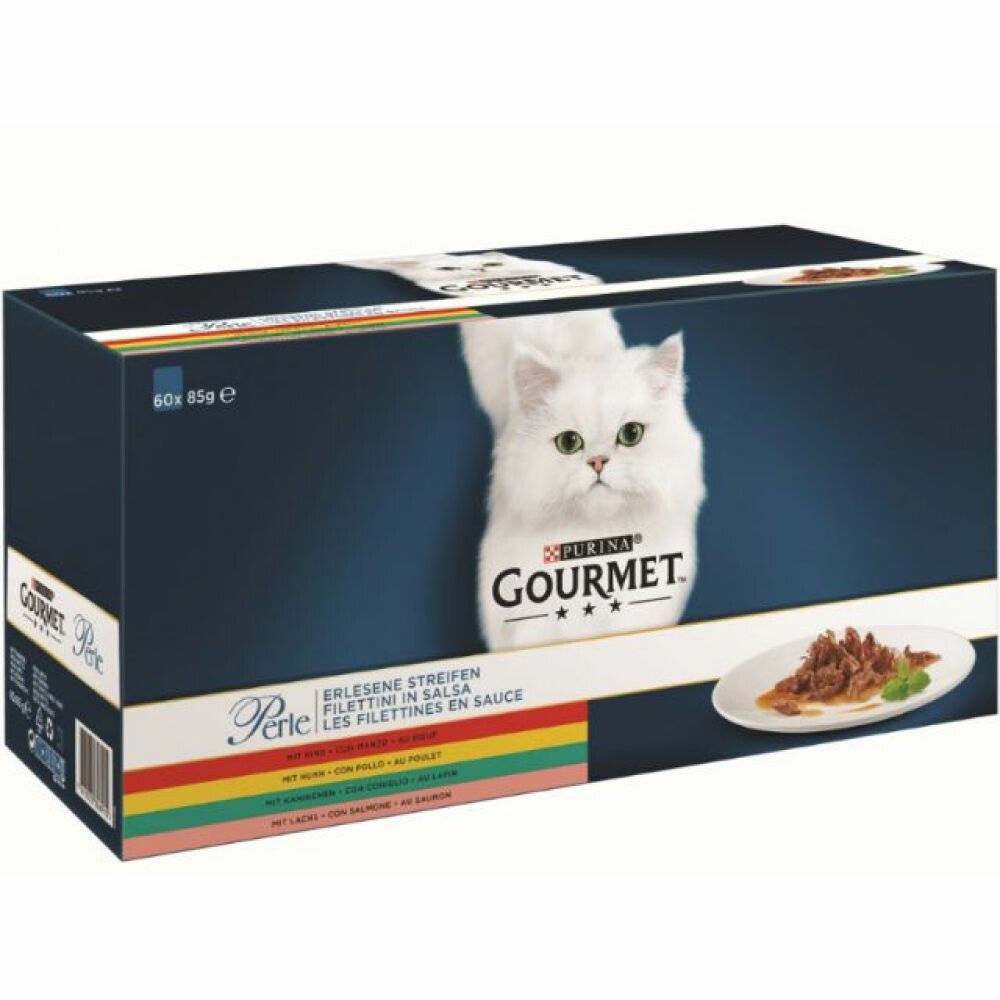 Gourmet Perle Mini Filets Multipack Vlees - Vis 60 x 85 gr