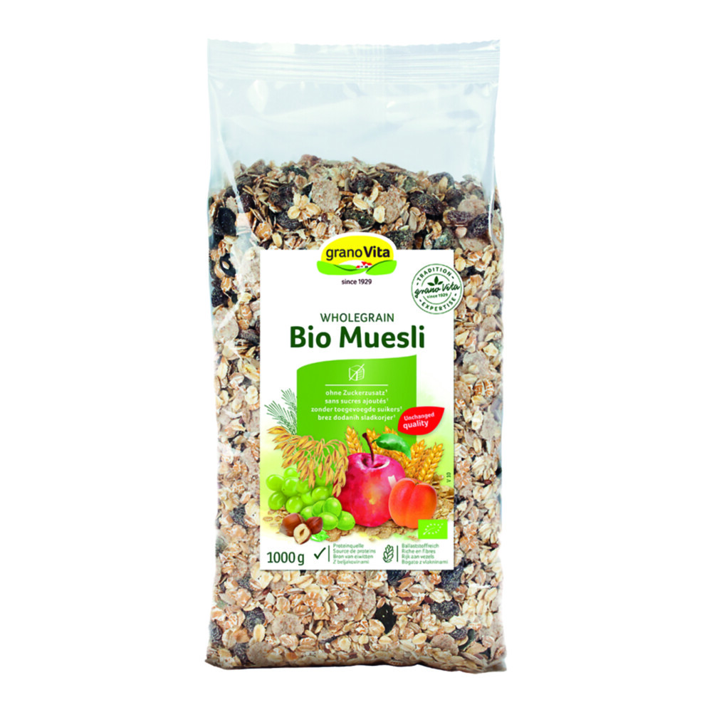 3x Granovita Muesli Suikervrij Bio 1 kg