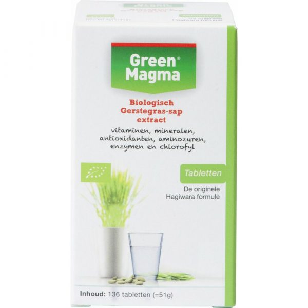 Green Magma Biologisch Gerstegras-sap Extract 136 tabletten