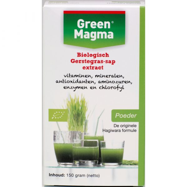 Green Magma Biologisch Gerstegras-sap Extract Poeder 150 gr