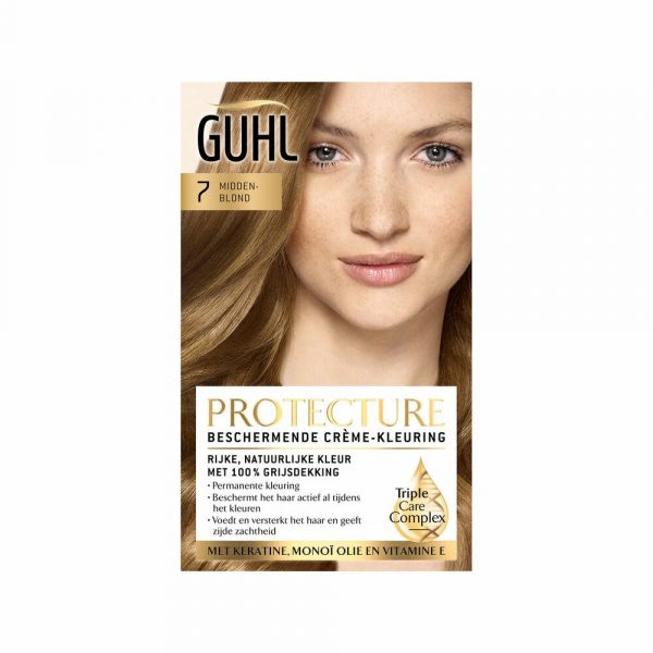 3x Guhl Beschermende Cremekleuring 7 Middenblond