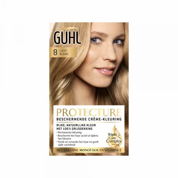 3x Guhl Beschermende Cremekleuring 8 Lichtblond