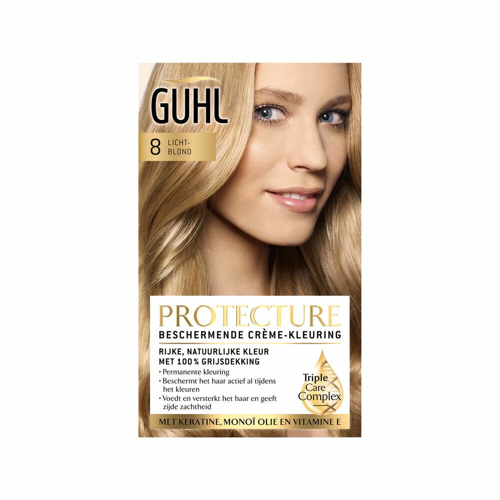 3x Guhl Beschermende Cremekleuring 8 Lichtblond