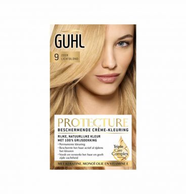 3x Guhl Beschermende Cremekleuring 9 Zeer Lichtblond