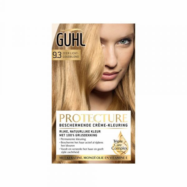 3x Guhl Beschermende Cremekleuring 9.3 Zeer Lichtgoudblond