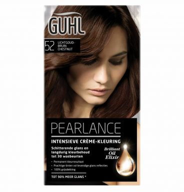 3x Guhl Pearlance Intensieve Crème-Haarkleuring 52 Lichtgoudbruin Chestnut